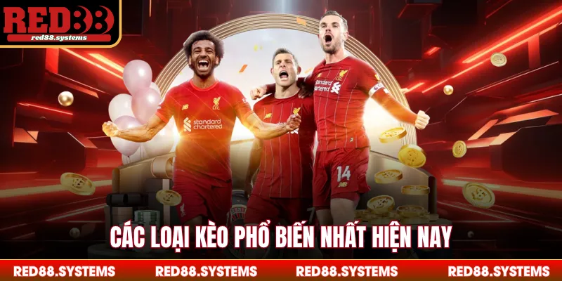 Kèo Bóng Đá RED88 - Tỷ Lệ Cược Chuẩn Nhất Trong Năm 2026 Các loại kèo phổ biến nhất hiện nay